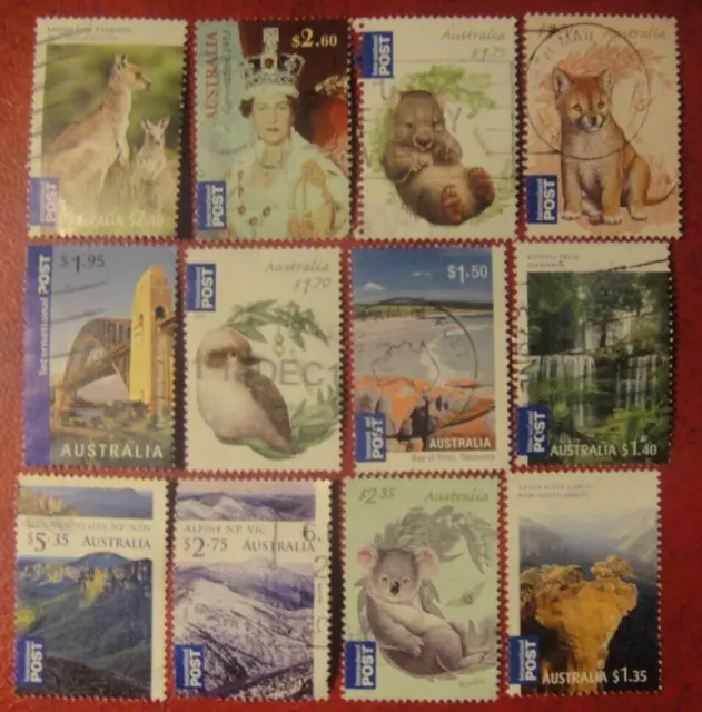 Australia. 12 International Stamps Used No 37.