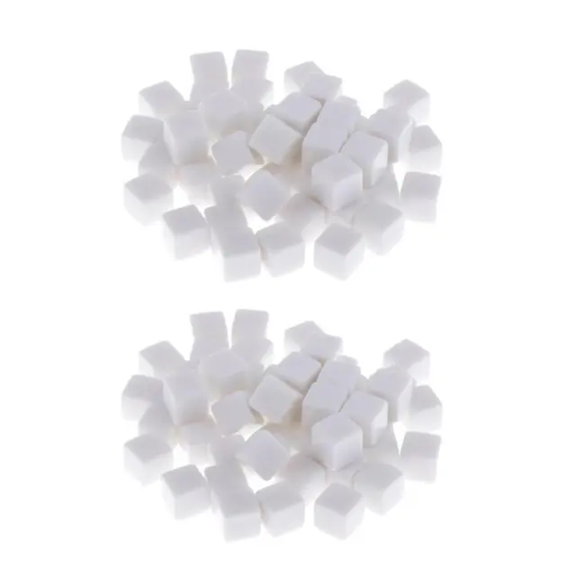 Pack of 100 16mm White D6 Blank for RPG Party