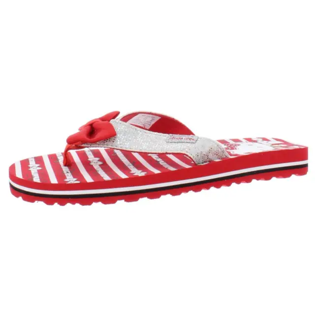 Hello Kitty Girls Red Flip-Flops Shoes 12 Medium (B,M) Little Kid BHFO 3119