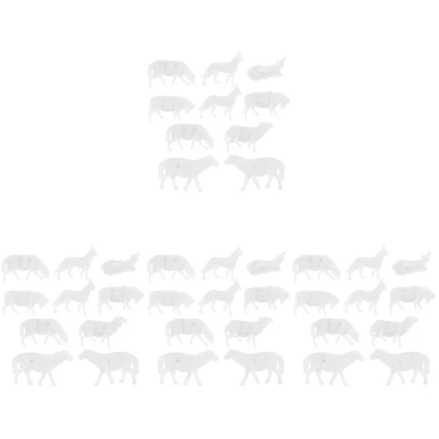 40 Pcs Miniature Diy farm animal figurine Animal Figurines for Garden Kids Lands