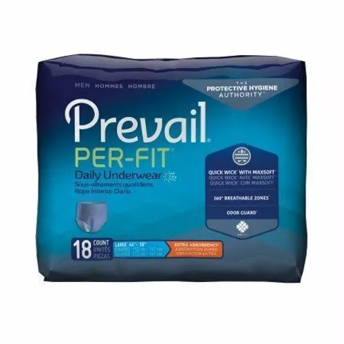 Mâle Adulte Absorbant sous-Vêtements Prevail Per-Fit Hommes Tirer Sur Avec Tear