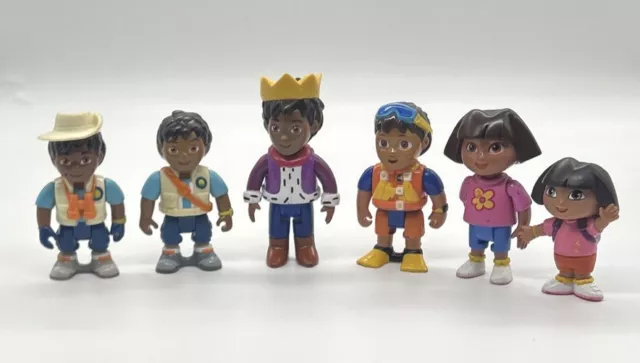 Dora The Explorer Figures. Toy Diego Swiper Dora Lot Of 6 Cake Topper Cake T10