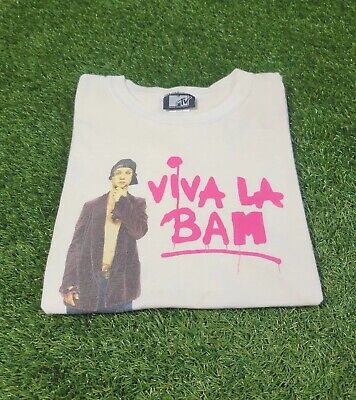 Vintage Viva La Bam T-Shirt Size Large Womens 2005 Very Rare