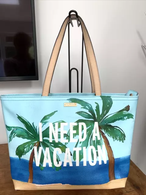 KATE SPADE 'I Need A Vacation' Tote Shoulder Bag