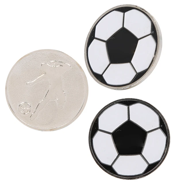 3pcs Portable Football Match Referee Flip Coin Soccer Training Pick Side