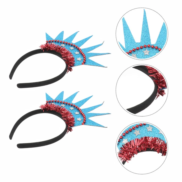 2 Pcs Women's 2020 US President Election Decorations Independence Day Headband
