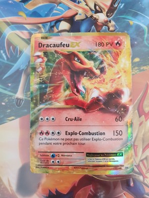 Carte Pokemon Dracaufeu EX officiel