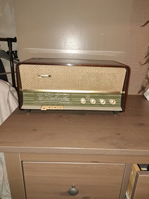 ANCIEN POSTE RADIO Philips Avec Haut Parleur Philips 2109 Bakélite non testé EUR 125,98