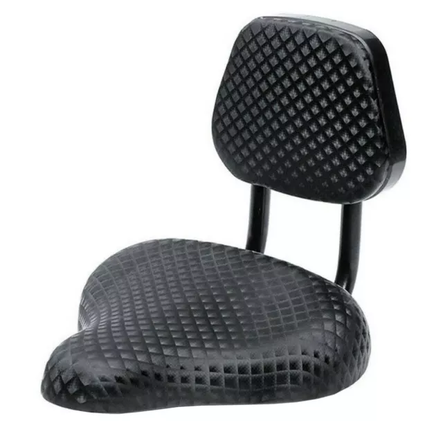 Bicycle Wide Comfort Cruiser Tricycle Bike Saddle Seat Pad With Back Rest Black