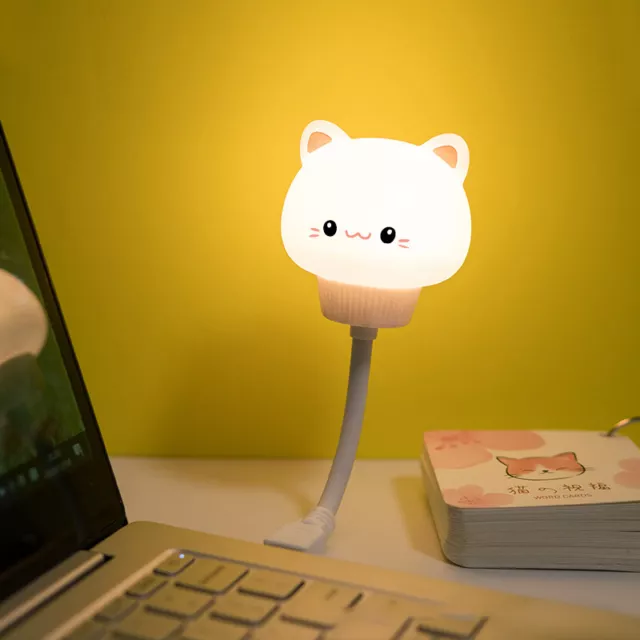 LED Children USB Night Light Cute Cartoon Night Lamp Bear Remote Control for B7H
