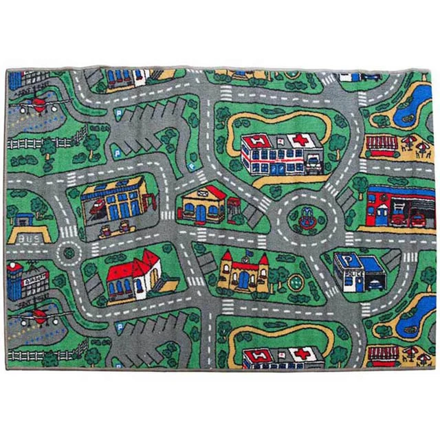 Play Mat Children's Floor Mats New CITY ROADS Car Baby Kids Room Rug 100 x 150cm
