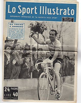 RIVISTA LO SPORT ILLUSTRATO ANNO 1952 N MAB38 12 ALDO BINI 