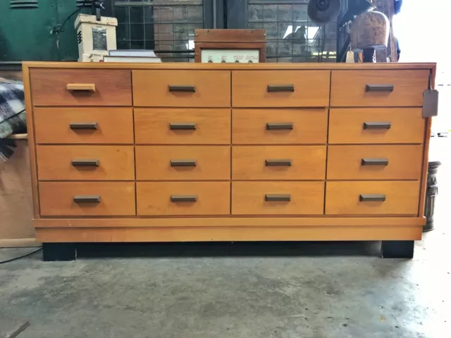 vintage mid century haberdashery shop counter