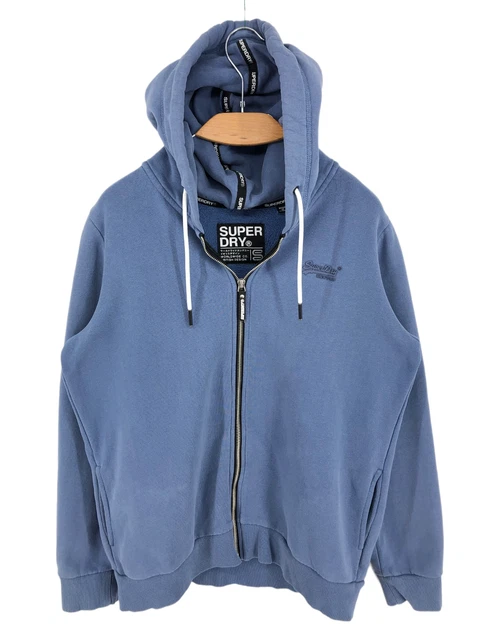 Superdry Uomo Cerniera Intera Maglione Cardigan Maglione Taglia M