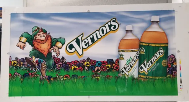 Vernors Soda Woody Advertising Preproduction Art 2003 Bubbles 2 Liter Bottles