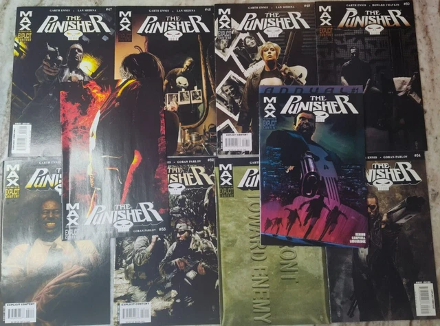 The Punisher #47-55 & Annual #1 Marvel 2007 Comics