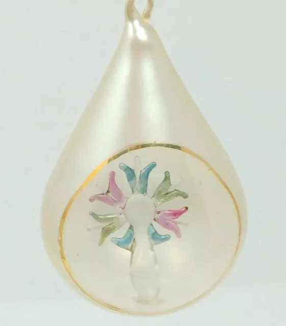 Vintage Christmas Ornament The Wonder of Christmas Glass TEARS Russ Berrie 5848