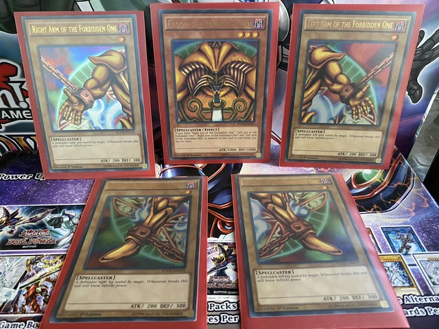Yugioh Exodia Full Set (YGLD-ENA17-21) Ultra Rare 1st Edition