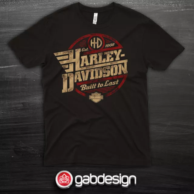 T-shirt Harley Davidson tribute t-shirt motorcycle style 1