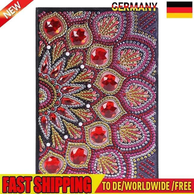 DIY Mandala Special Shaped Diamond Painting 50 Pages A5 Sketchbook Notebook Gift