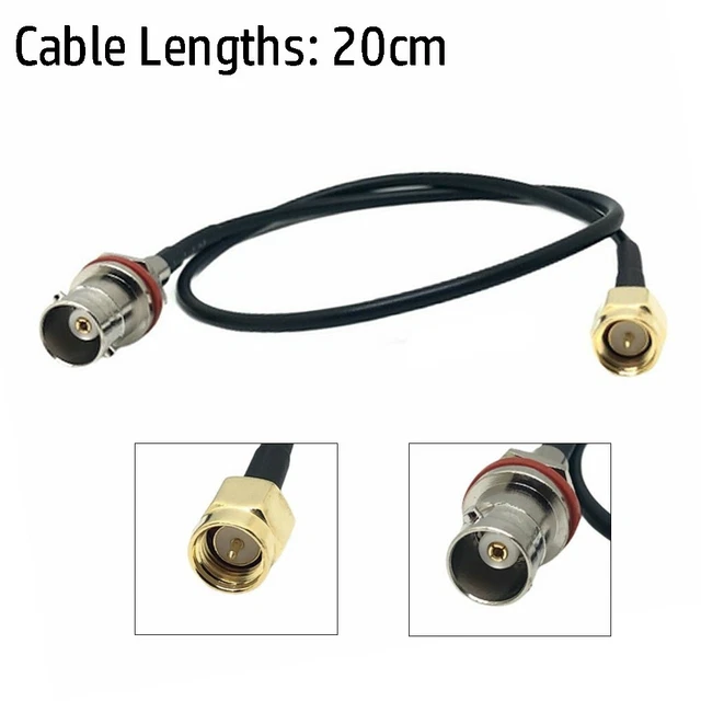 Câble de signal d'antenne adaptateur longue durée SMA mâle vers BNC femelle R