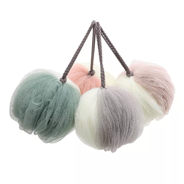 4 Stücke Große Duschkugel Weiche Badekugel Doppel Farbe Mesh Schwamm Mesh Pouf