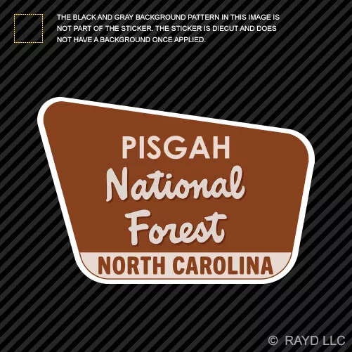 Pisgah National Forest Sticker Die Cut north carolina nc camping hiking explore