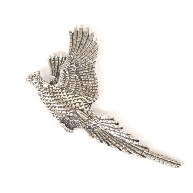 Faisán Volando Pin de Solapa Pájaro Pin Agujón Sombrero Adorno Nuevo