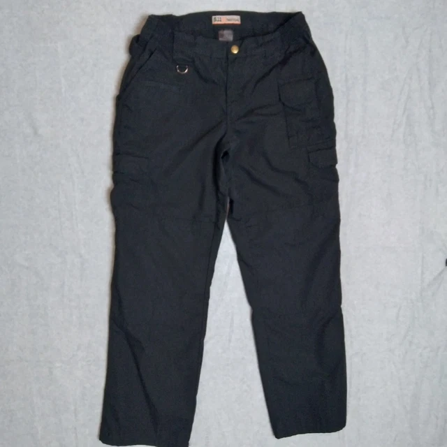 5.11 Tactical Pants Womens 10 Black Rip Stop Cargo Utility Straight Leg