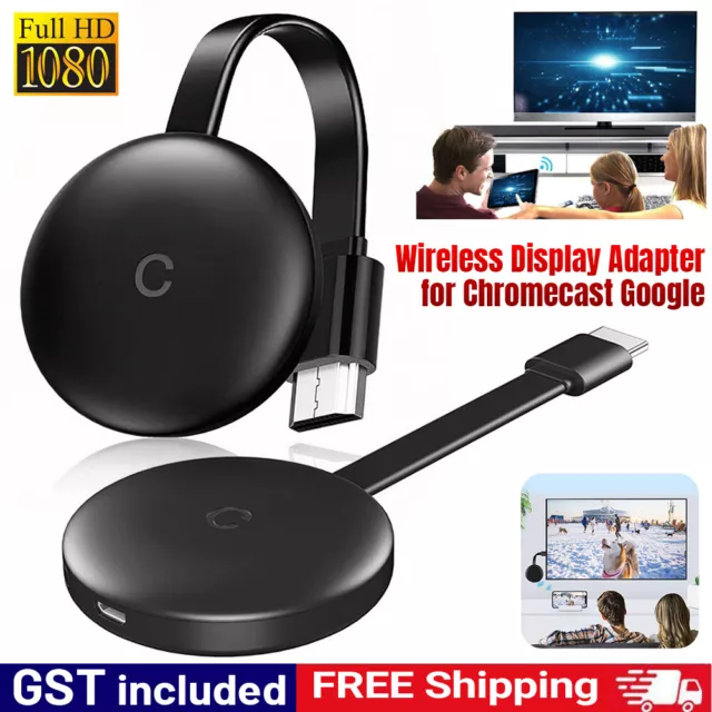 For Chromecast Google Wireless HDMI-Compatible HD Display Media Streaming  Video