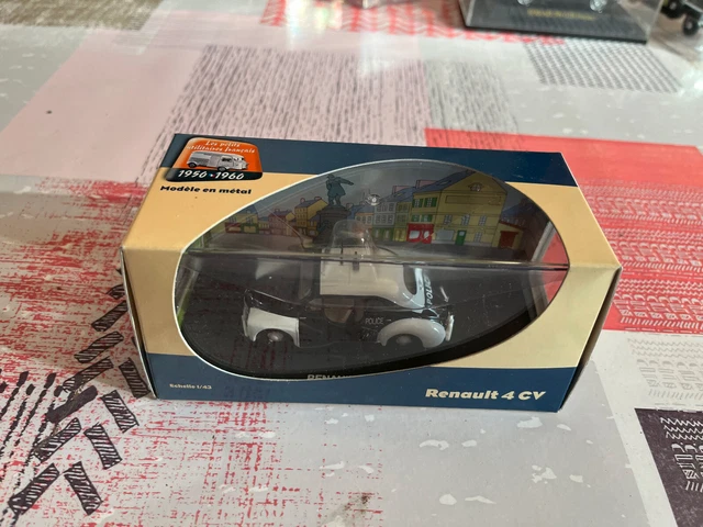 Voiture Miniature Utilitaire Renault 4CV Police Atlas Eligor 1/43