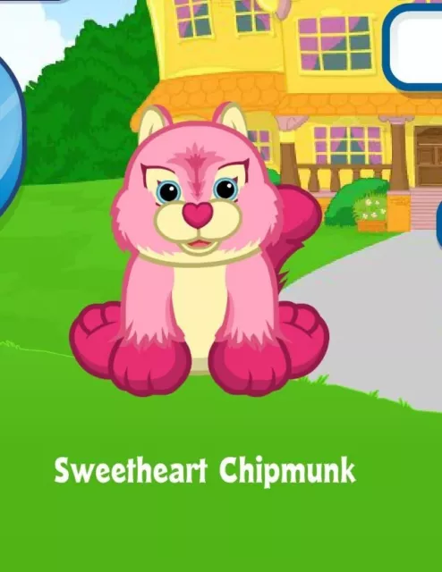 Webkinz Classic Sweetheart Chipmunk  Virtual Adoption Code Only