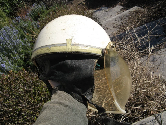 Antique Vintage Romer-Helm Motorcycle Auto Racing Helmet