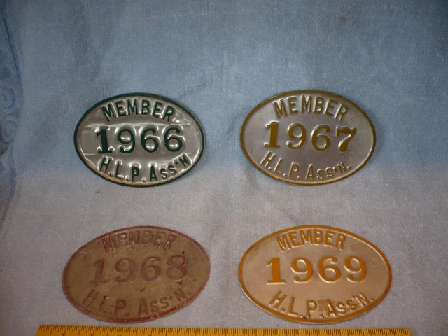 1966 1967 1968 1969 harvey's lake pa property  association aluminum membership