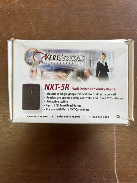 KERI SYSTEMS NXT-5R Proximity Reader, Card and Tag, Wall Mount, Access Entry