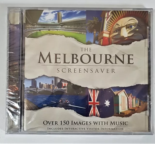 The melbourne screensaver150 images computer windows CD software sealed