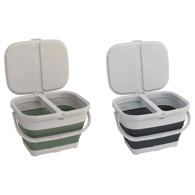 Secchio pieghevole riciclato Outwell verde ombra vidaXL