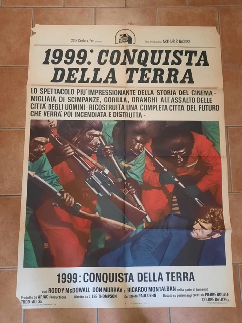 MANIFESTO 2F 1999 CONQUISTA DELLA TERRA Poster Cinema fantascienza EUR