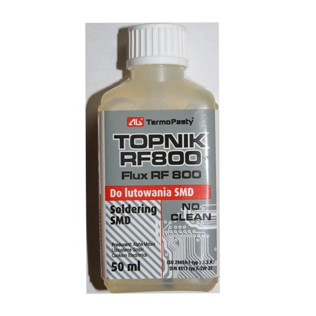 RF800 LIQUID SOLDERING Flux, BGA/SMD/SMT/RMA Rework, Reflow, Repairs