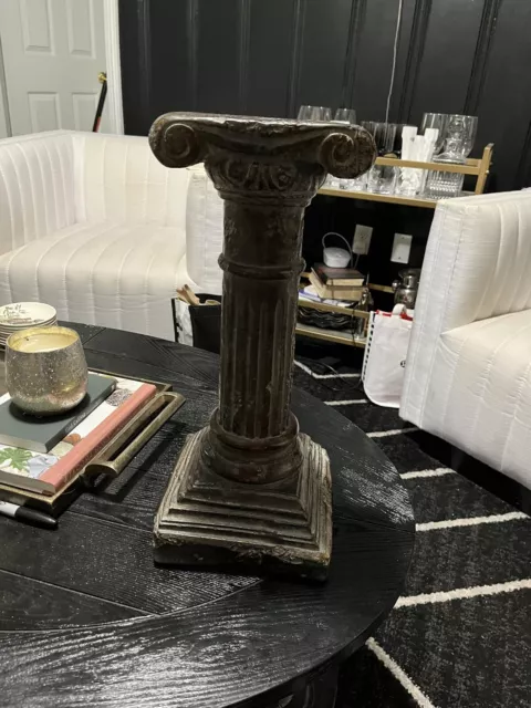 Vintage Attila’s Repro of The Artist Bronze Roman Column