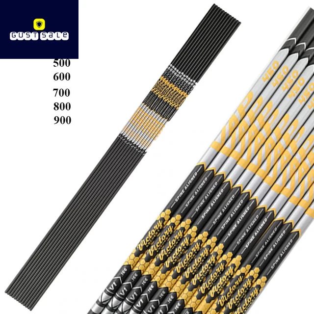 ARCHERY CARBON ARROW Shaft Spine 350 400 450 500 600 700 750 800 900 ID