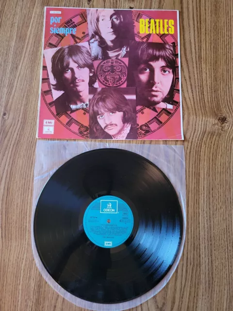 The Beatles 'Por Siempre' Spain 1970's Greatest Hits stereo vinyl LP in ex cond