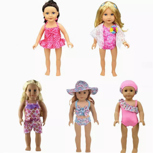 Clothes Swimwear Swimsuit for 18inch American Girl Our Generation Doll Summer