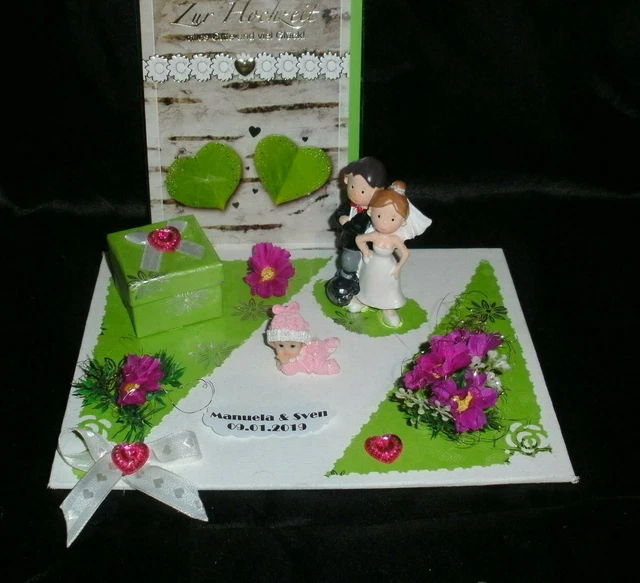 MOTONG Hochzeitsgeschenk Box Mit Lichterkette - Kreatives Geldgeschenk Für Brautpaar