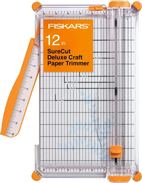 Recortadora de papel artesanal de lujo Fiskars SureCut (12 in)