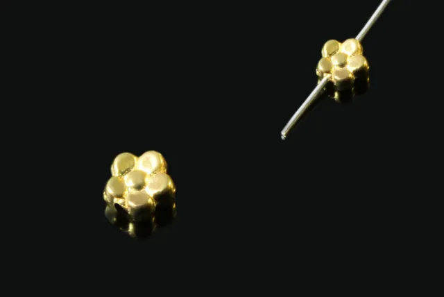 Perlen Metallperlen Zwischenperlen goldfarben Spacer Perle, P-28