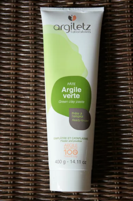 Argile Verte Bio prête à l’emploi, Organic Green Clay, 400g - Argiletz