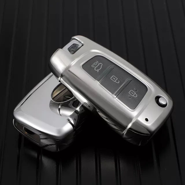 TPU Remote Key Fob Cover Case Holder Shell for Hyundai Elantra Santa Fe IX35