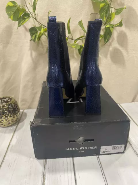 Marc Fisher Ltd. Women's Kylynn Chelsea Booties - Medium Blue 11M 3