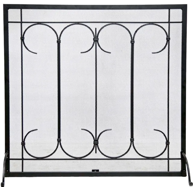 Free Standing Metal Fireguard Fire Screen Fire Guard Protection Spark Guard Fire